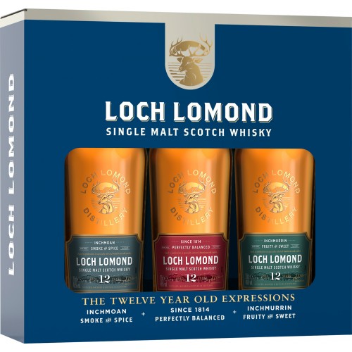 Loch Lomond 12YO Zestaw 3x 0,2l