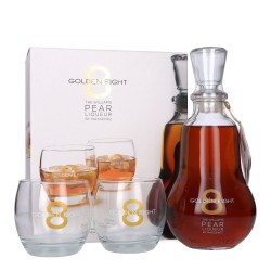 Golden Eight Poire + szklanki