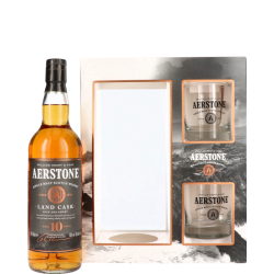 Whisky Aerstone 10YO Land Cask Zestaw ze szklankami 0,7l 40%